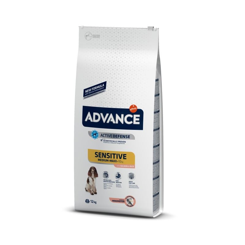 Advance Dog Sensitive Medium – Maxi Somon & Orez, 12 kg Advance