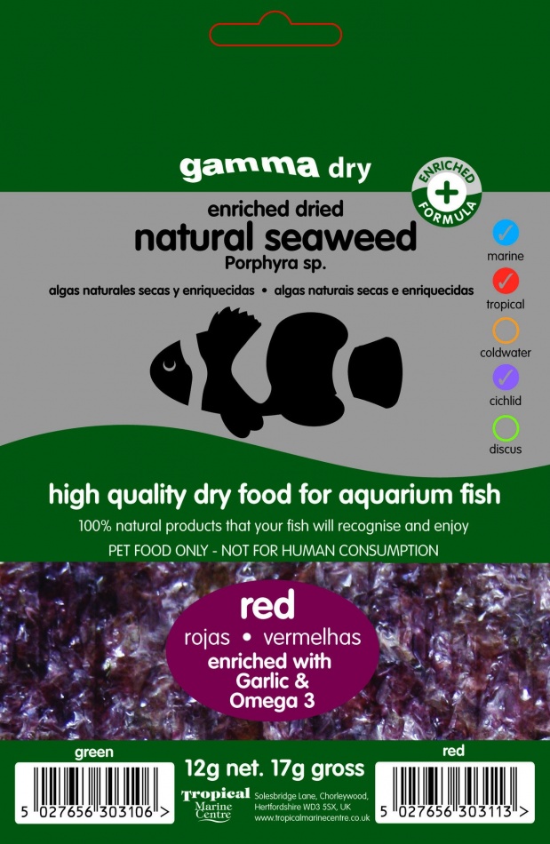 Alge naturale uscate rosii/ Seaweed Enriched with Garlic and Omega-3, 12 g Kronstil