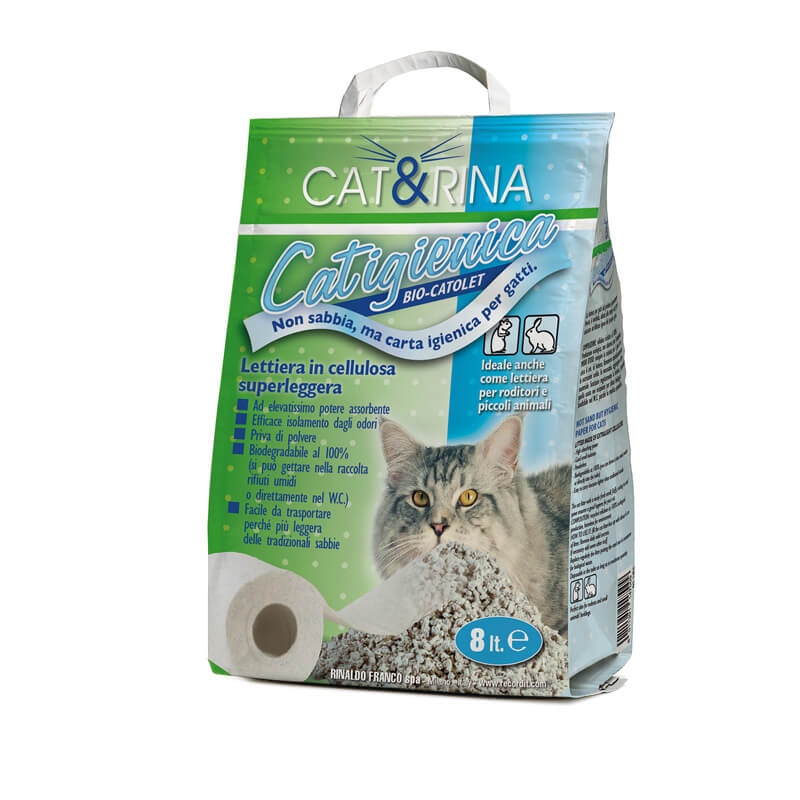 Asternut Igienic Celuloza, Cat&Rina, 8 L petmart.ro imagine 2022