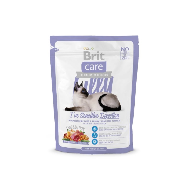 Brit Care Cat Lilly Sensitive Digestion, 400 G imagine