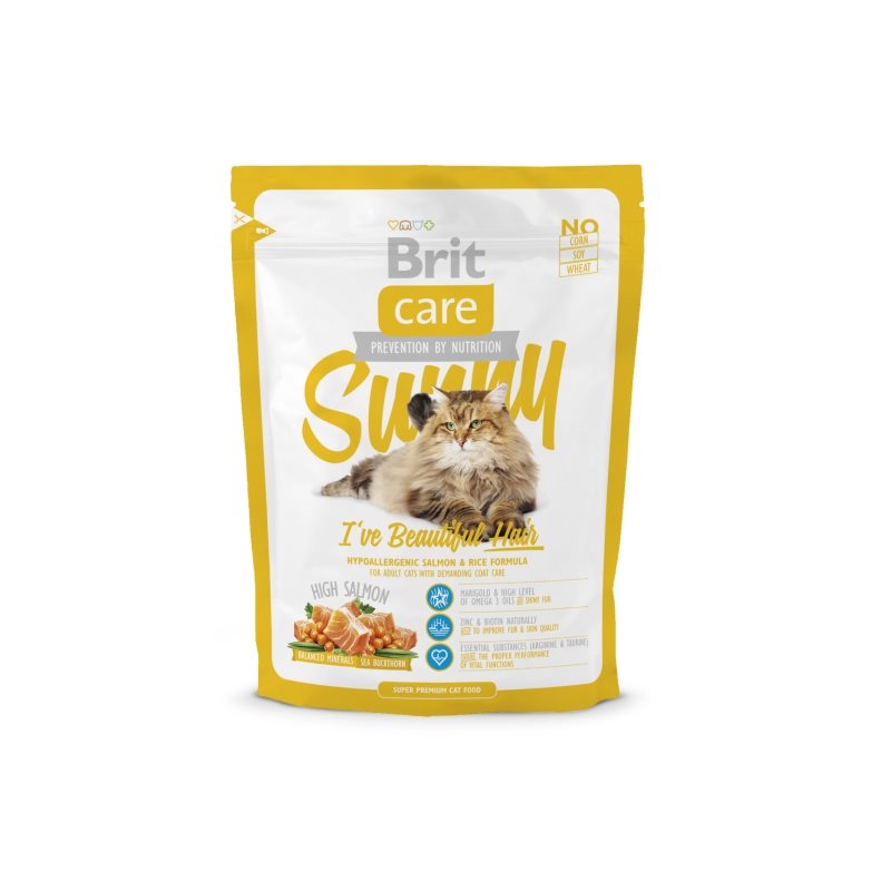 Brit care cat sunny beautiful hair, 400 g
