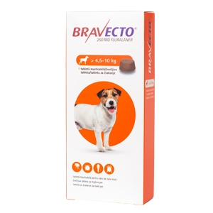 Bravecto (4,5-10 kg) 1 tbl x 250 mg MSD imagine 2022
