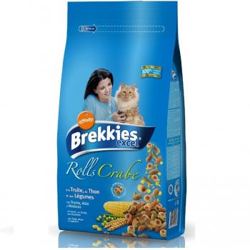 Brekkies cat excel rolls crab, 20 kg
