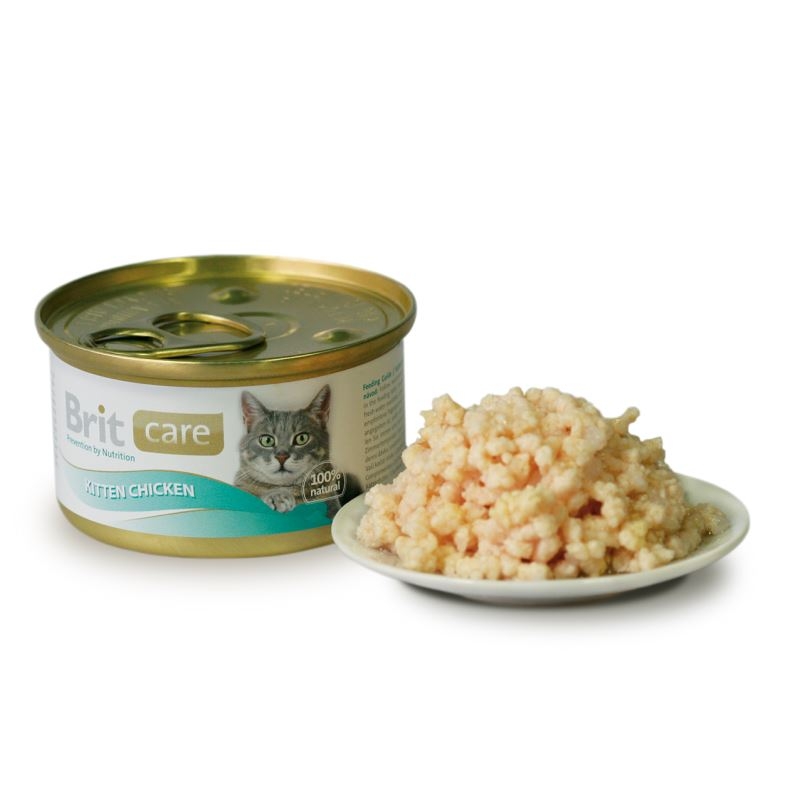 Brit care cat kitten chicken, conserva, 80 g