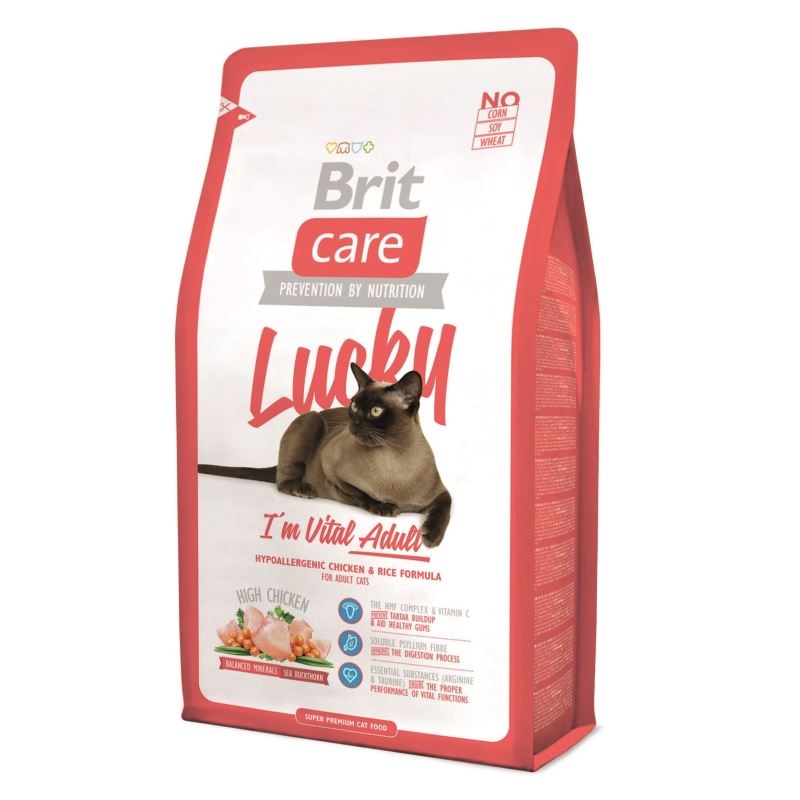 Brit Care Cat Lucky Vital Adult, 7 kg Brit imagine 2022