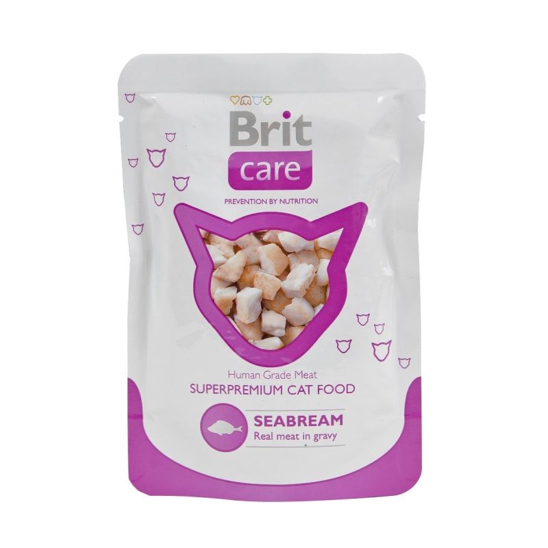 Brit care cat plic cu peste dorada, 80 g