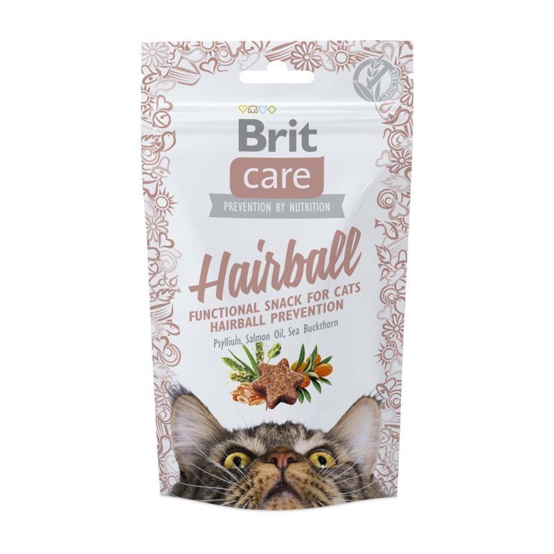 Brit Care Cat Snack Hairball, 50 g Brit imagine 2022