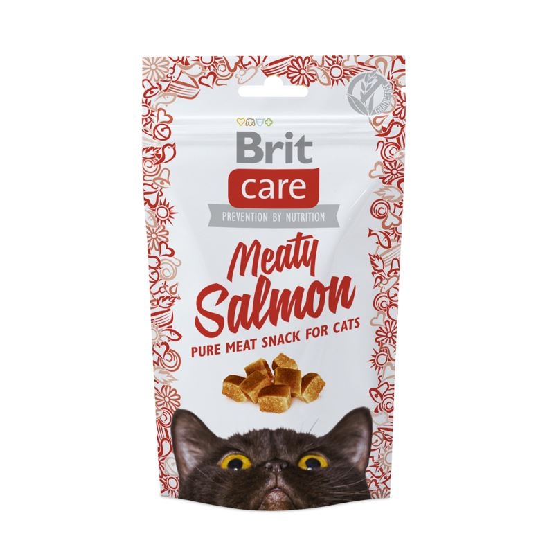 Brit Care Cat Snack Meaty Salmon, 50 g Brit imagine 2022
