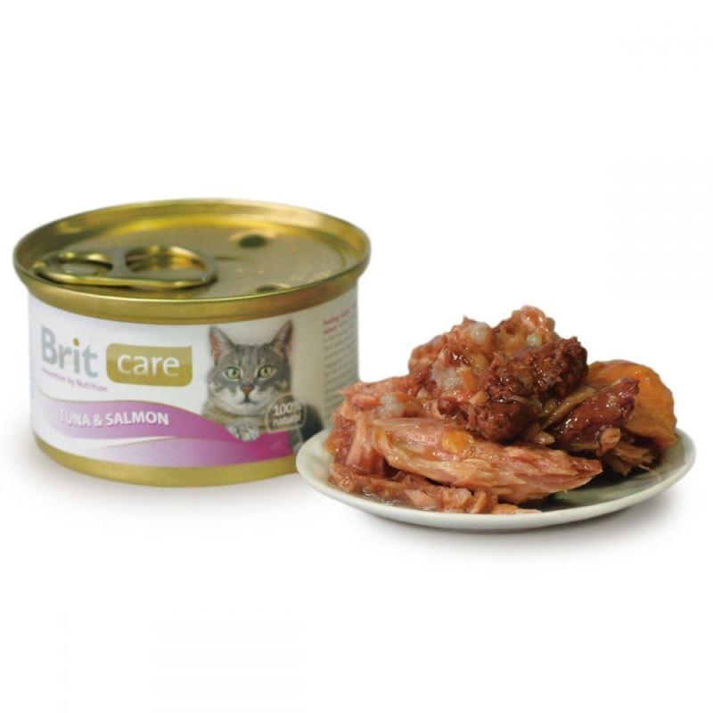 Brit Care Cat Tuna And Salmon, Conserva, 80 G imagine
