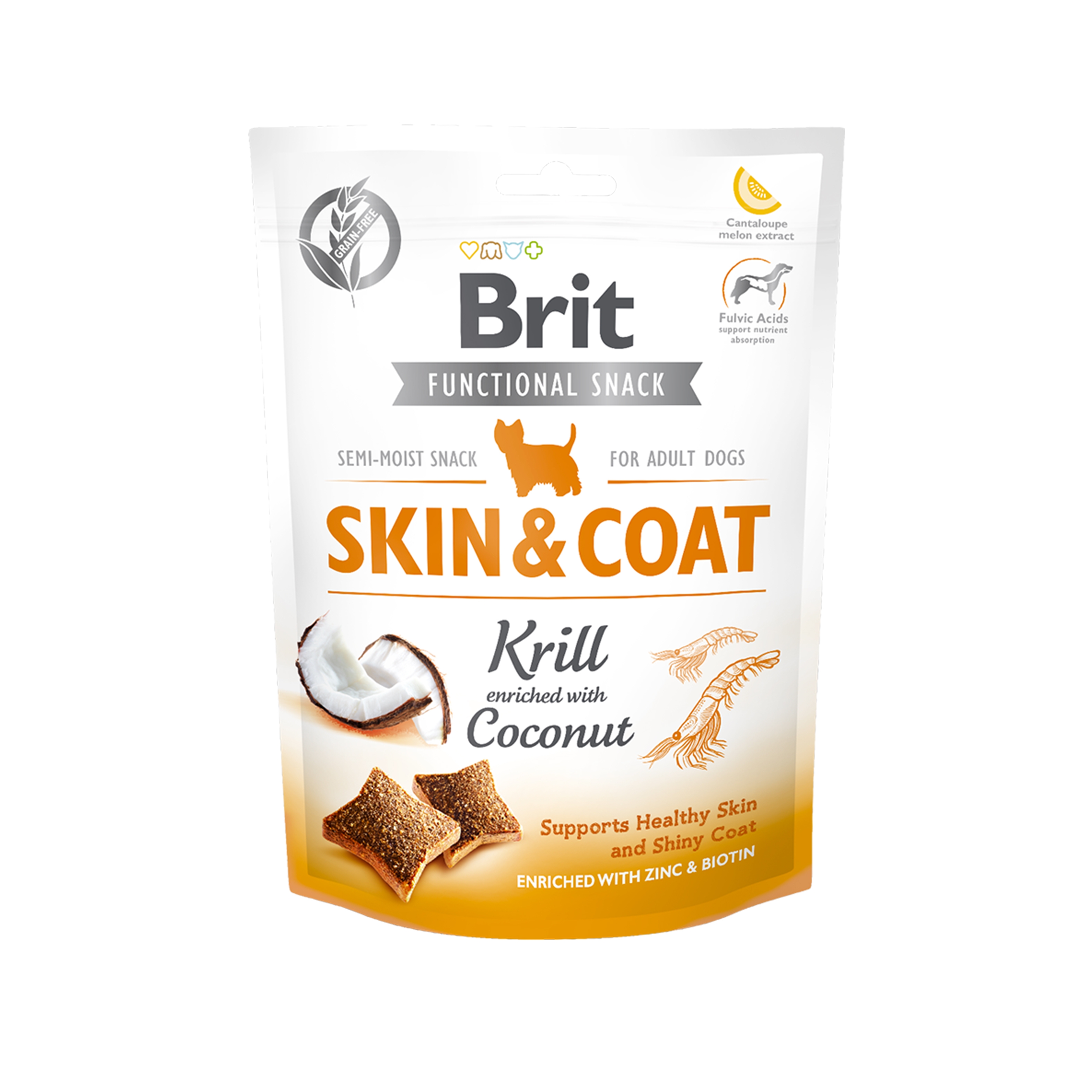 Brit Care Dog Snack Skin and Coat Krill, 150 g Brit imagine 2022
