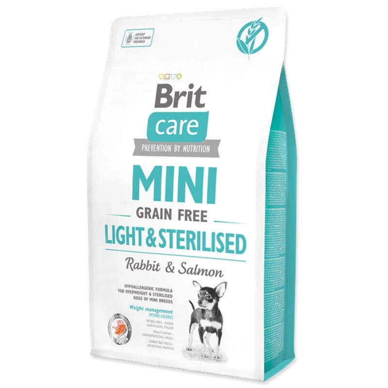 Brit Care Mini Grain Free Light and Sterilised, 2 kg Brit imagine 2022