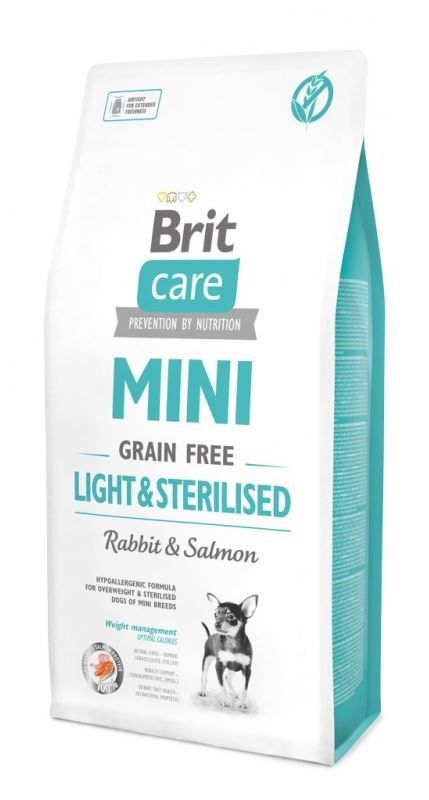 Brit Care Mini Grain Free Light and Sterilised, 7 kg Brit imagine 2022