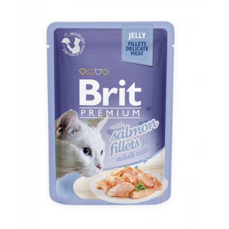 Brit Cat Delicate Salmon in Jelly, 85 g Brit imagine 2022