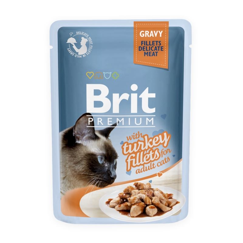 Brit Cat Delicate Turkey in Gravy, 85 g Brit imagine 2022