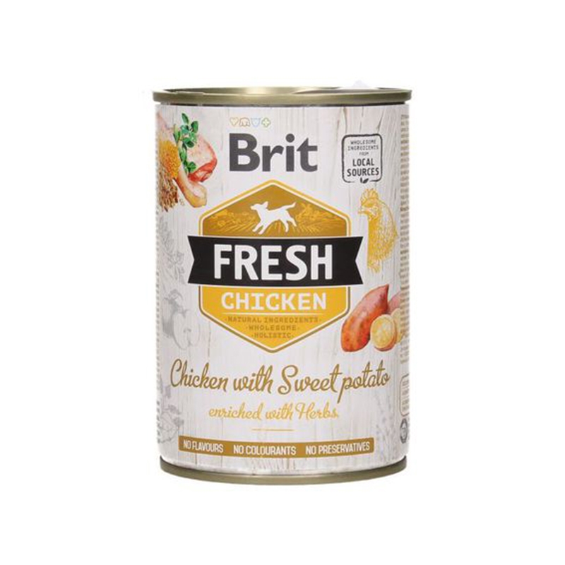 Brit Fresh Chicken with Sweet Potato, 400 g Brit imagine 2022