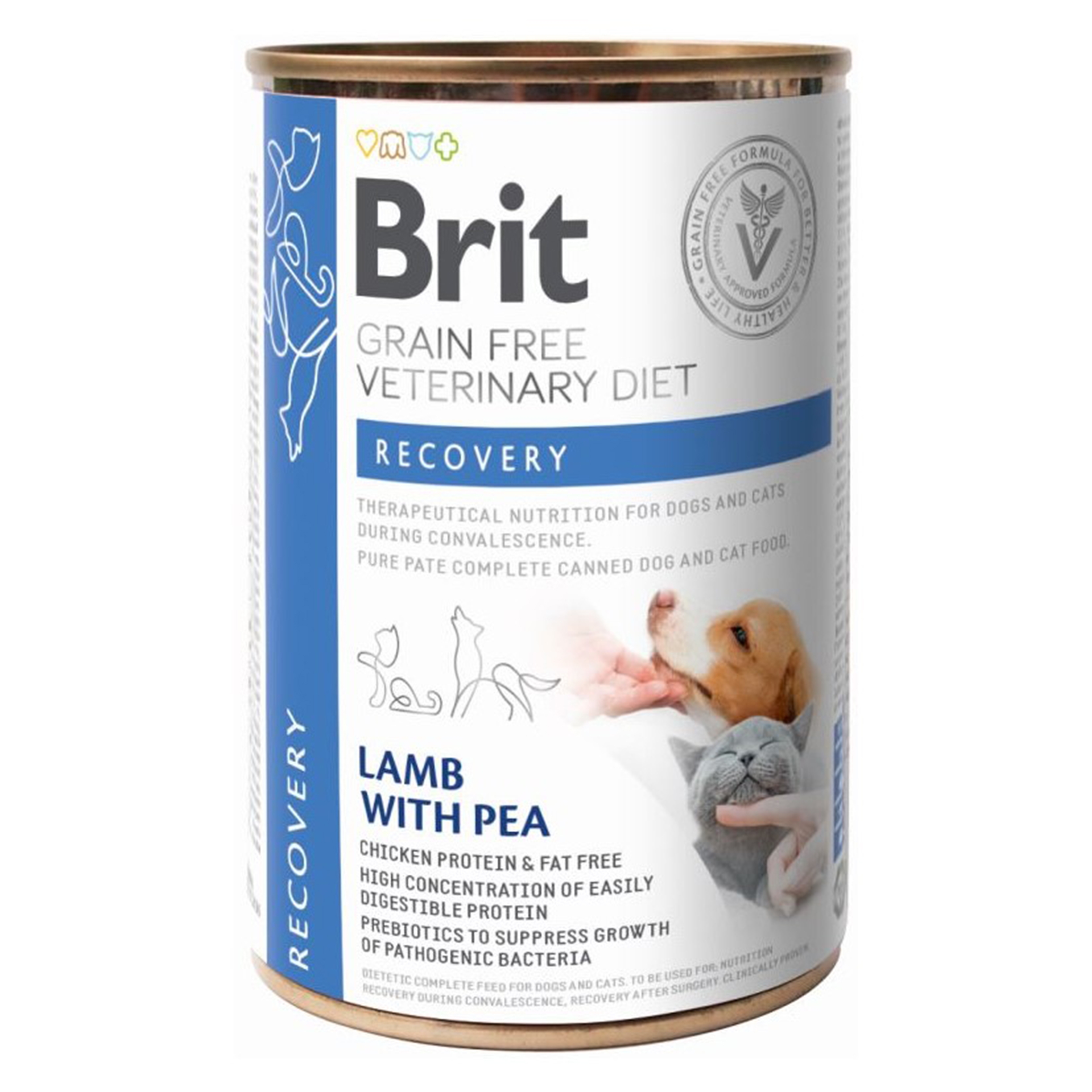 Brit GF Veterinary Diets Dog and Cat Recovery, 400 g Brit imagine 2022