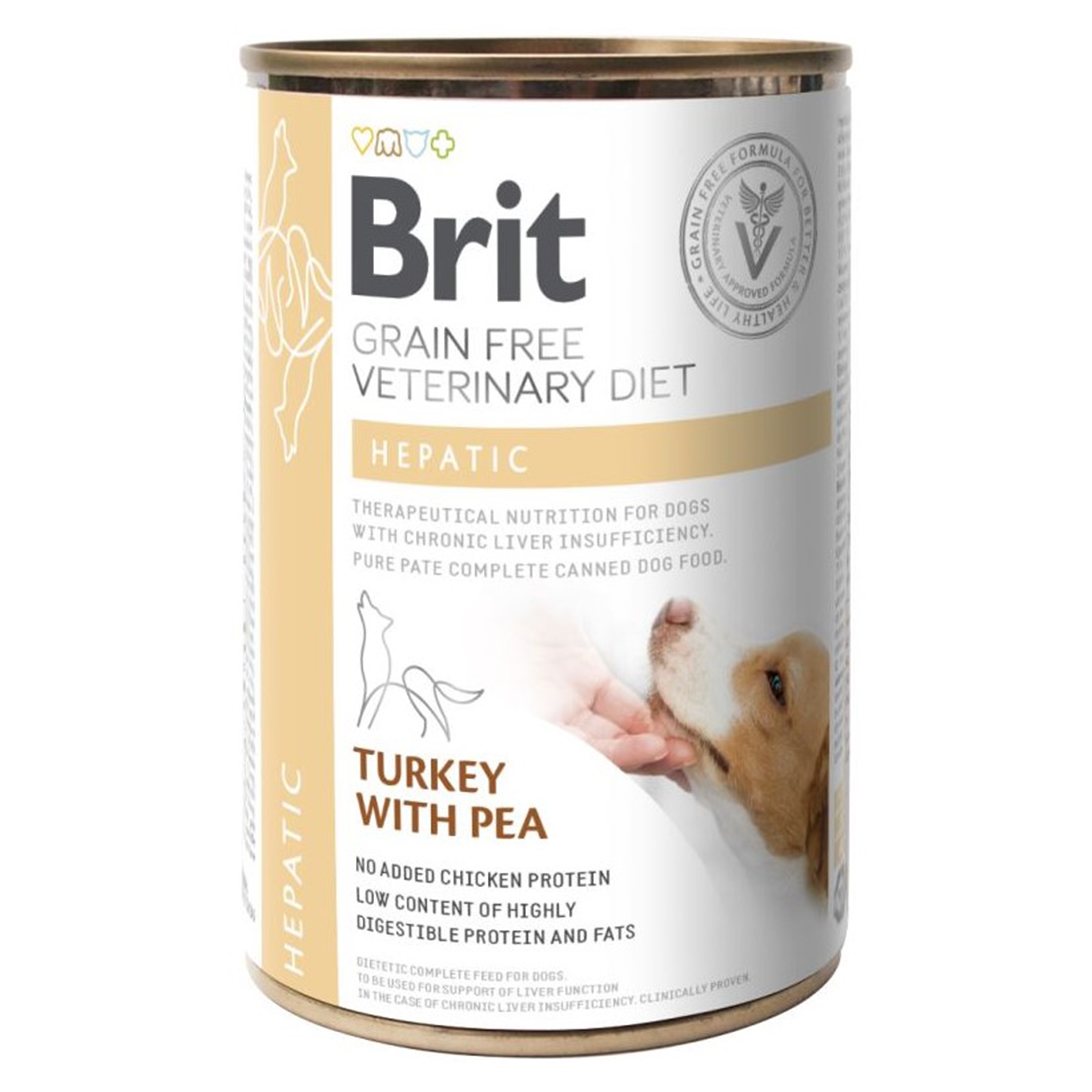 Brit GF Veterinary Diets Dog Hepatic, 400 g Brit imagine 2022
