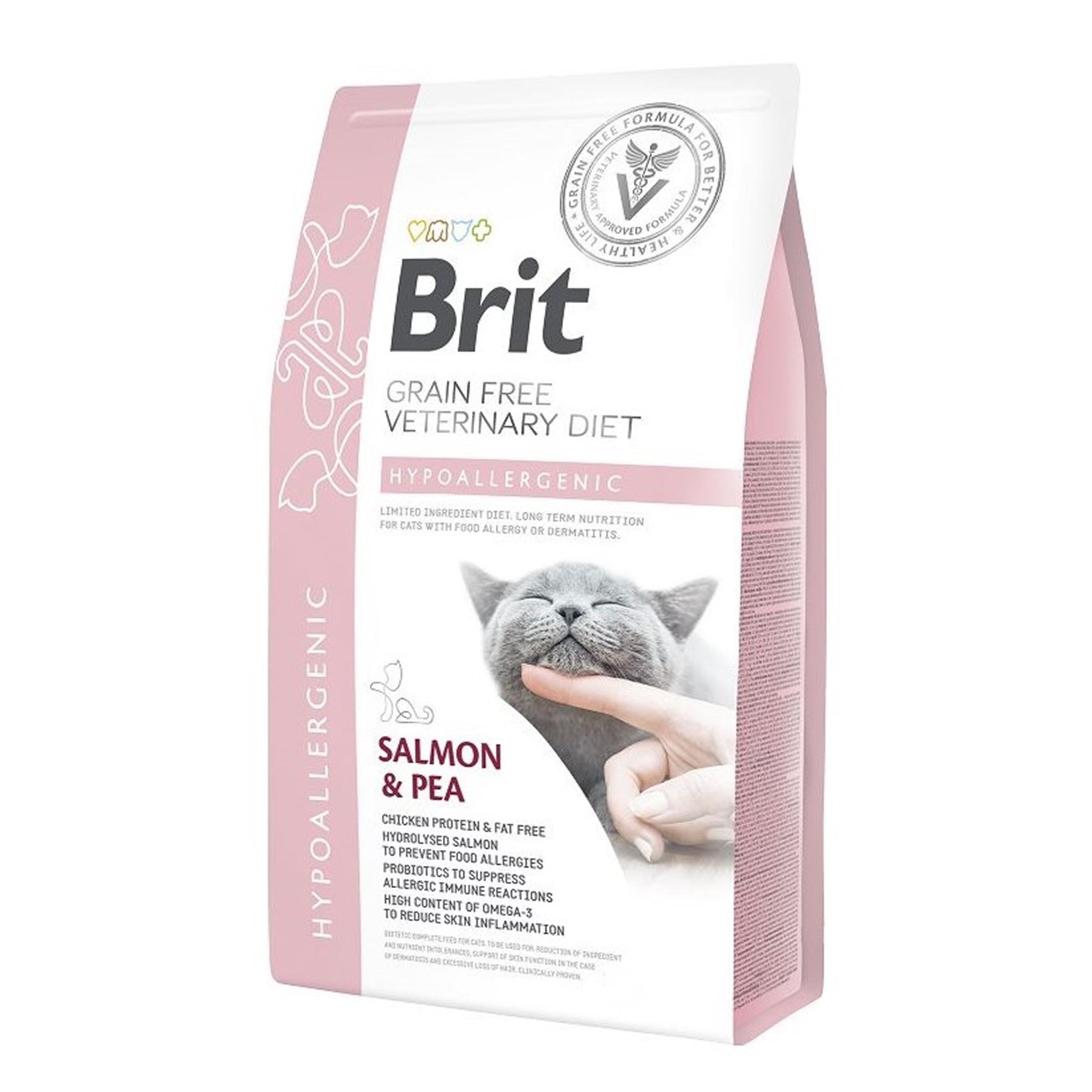 Brit Grain Free Veterinary Diets Cat Hypoallergenic, 5 kg imagine