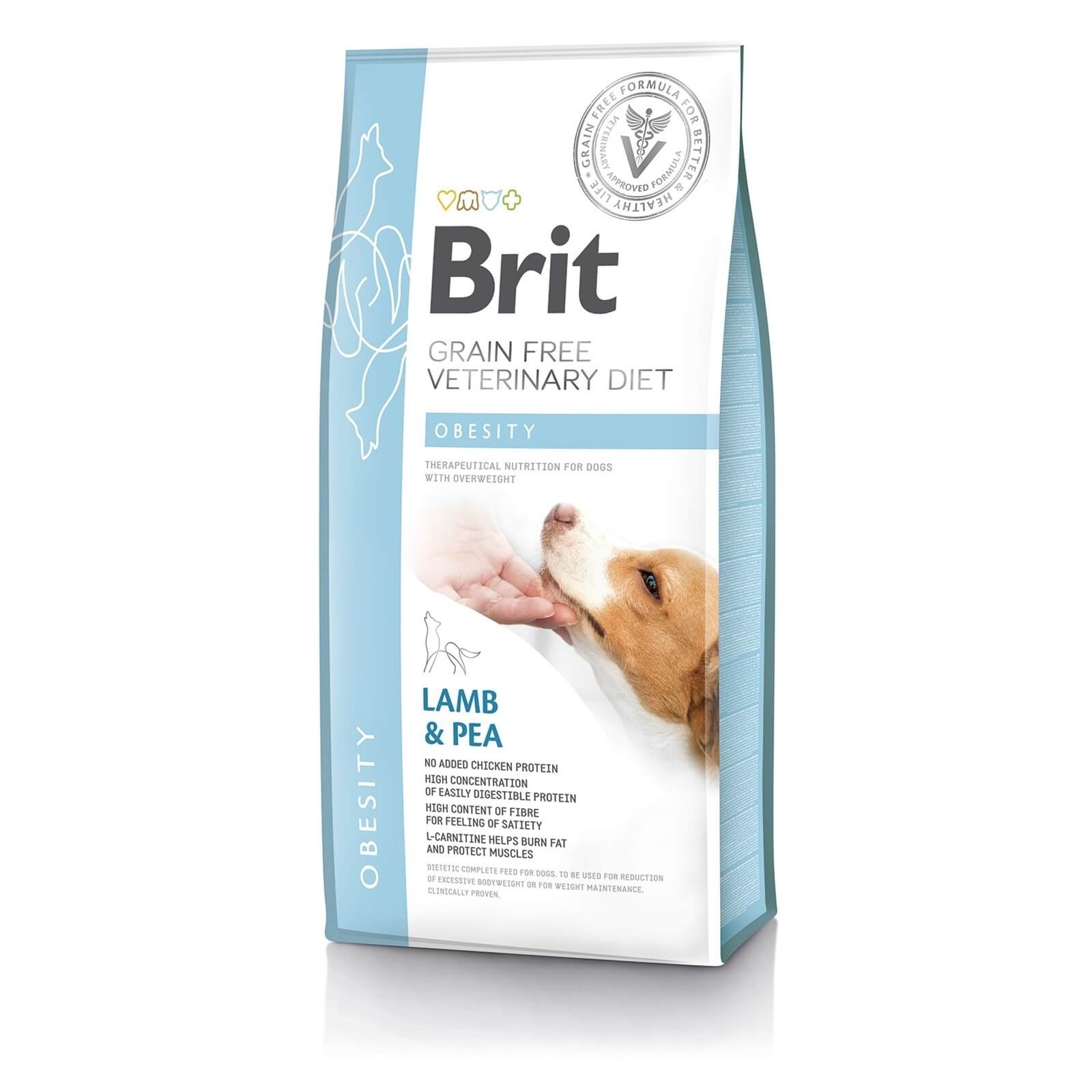 Brit Grain Free Veterinary Diets Dog Obesity, 12 kg BRIT