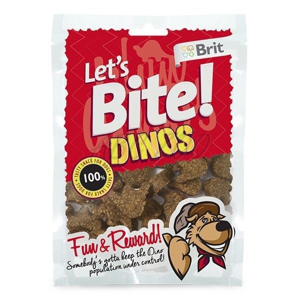 Brit Lets Bite Dinos, 150 g imagine