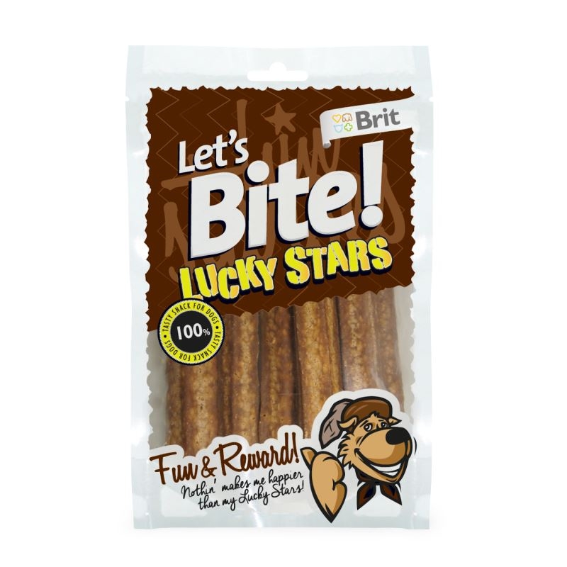 Brit Lets Bite Lucky Stars, 100 g imagine