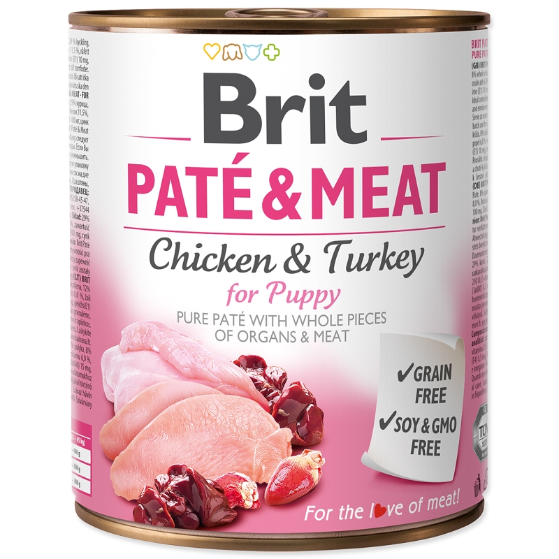 Brit Pate and Meat Puppy, 800 g Brit imagine 2022