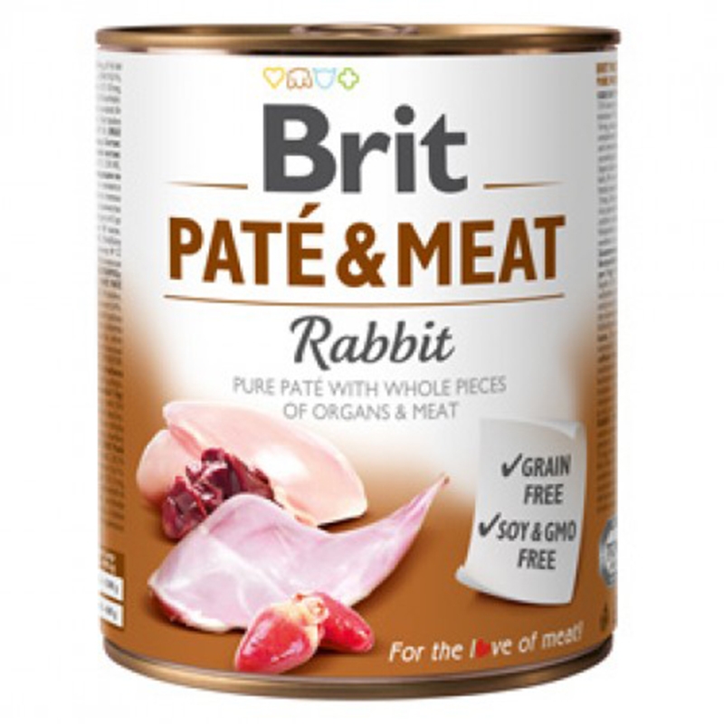 Brit Pate and Meat Rabbit, 800 g imagine