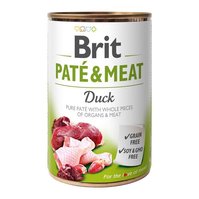 Brit Pate & Meat Duck, 400 g Brit imagine 2022