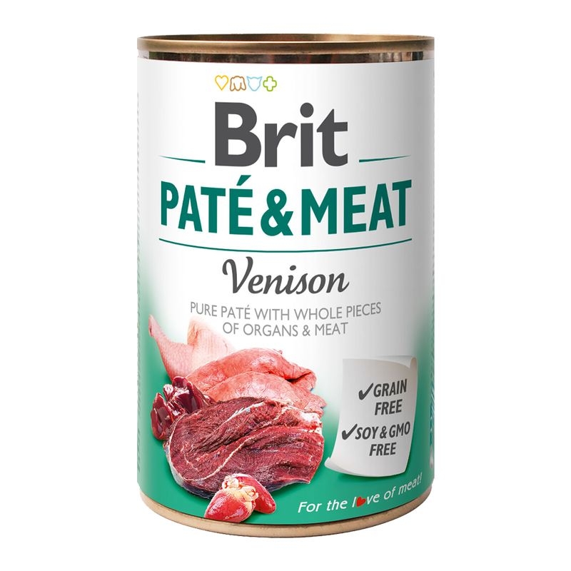 Brit Pate & Meat Venison, 400 G imagine