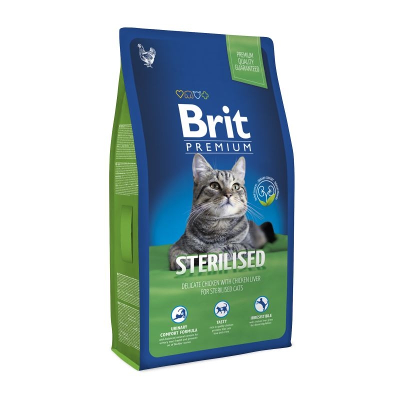 Brit Premium Cat Adult Sterilized, 8 kg Brit imagine 2022