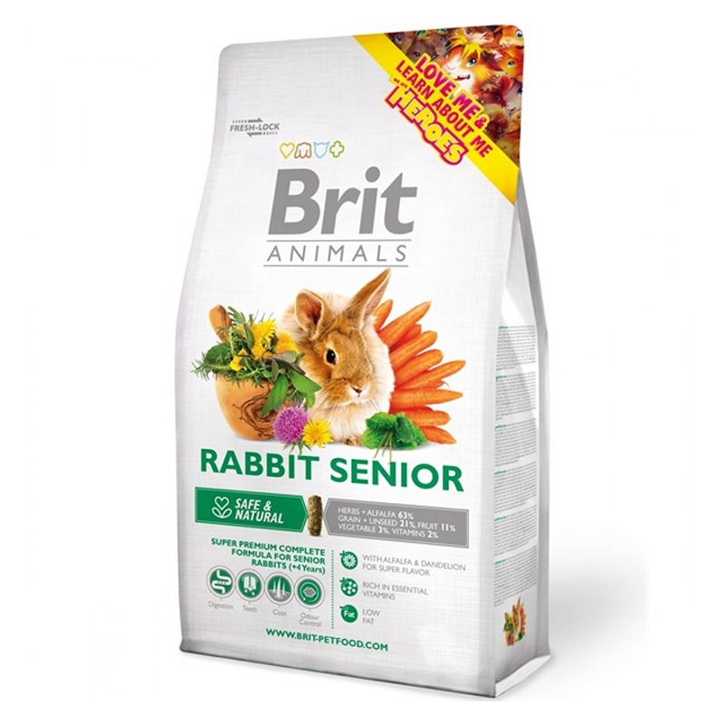Brit Animals Iepure senior 1,5 kg petmart