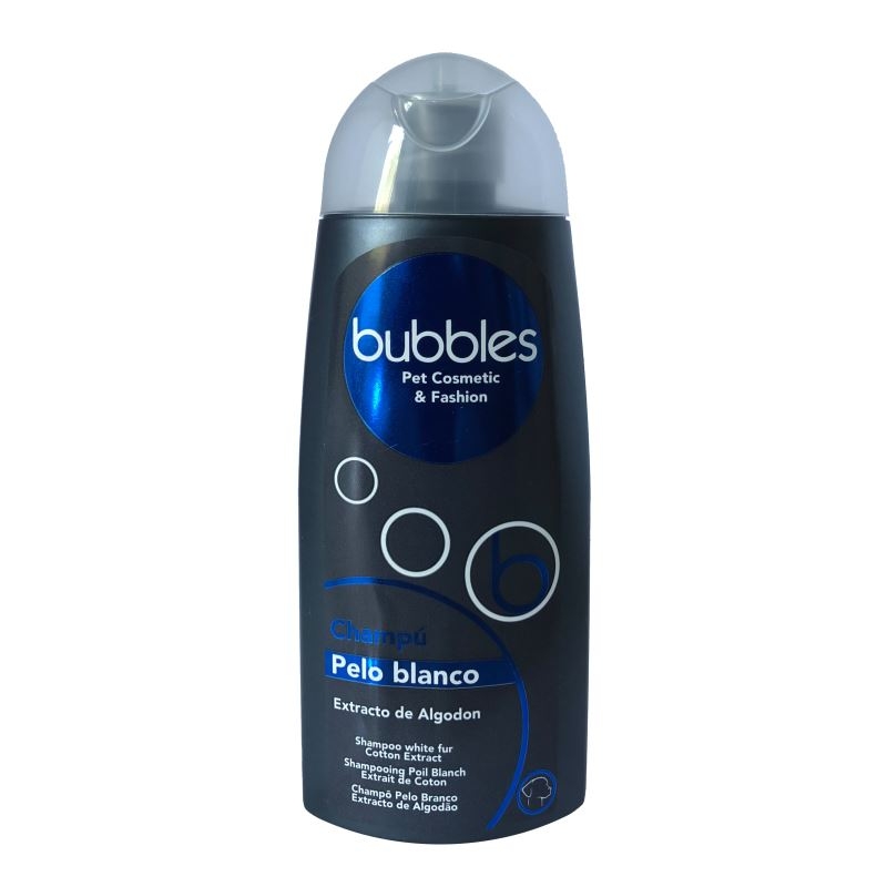 Bubbles sampon pelo blanco, 250 ml