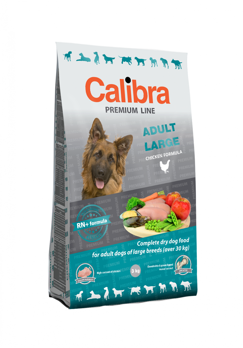 Calibra dog premium adult large, 3 kg