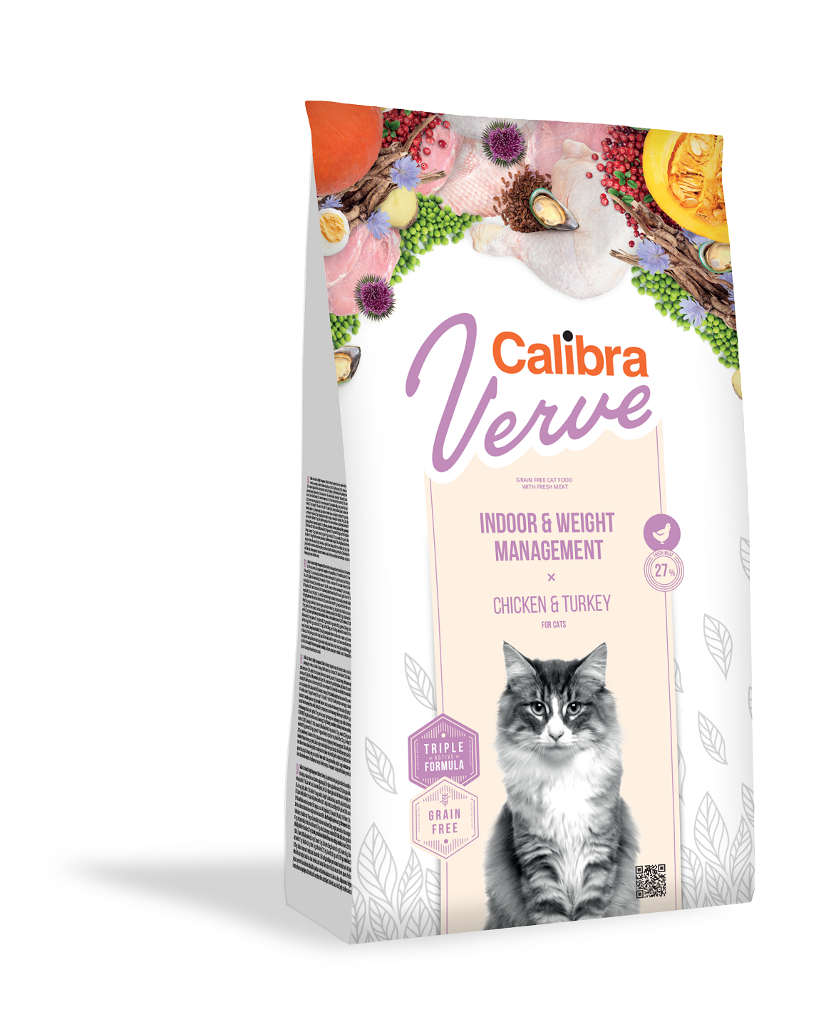 Calibra Cat Verve Grain Free Indoor & Weight, Chicken, 3.5 kg Calibra