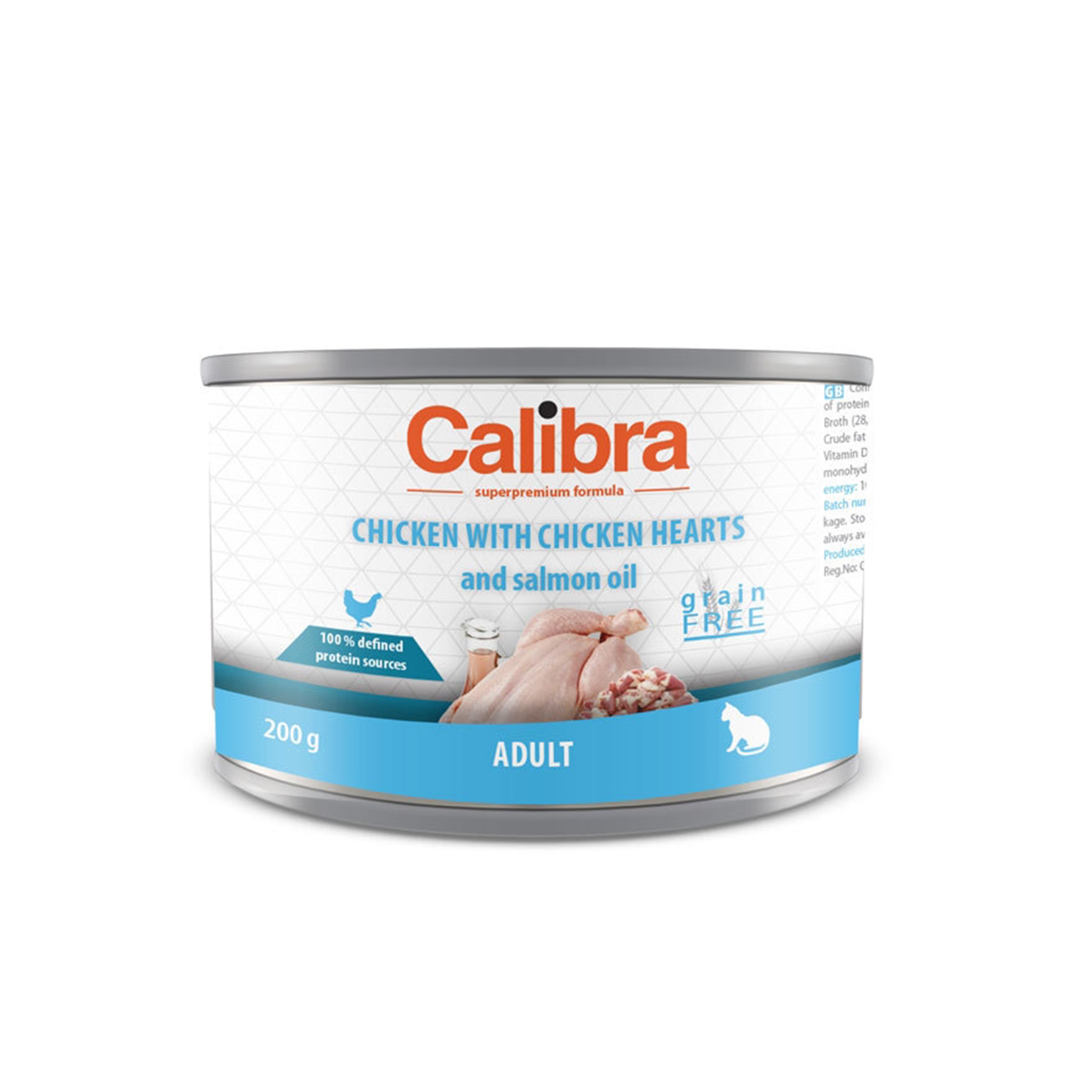 Calibra Cat Adult, Pui si Inimi Pui, 200 g Calibra