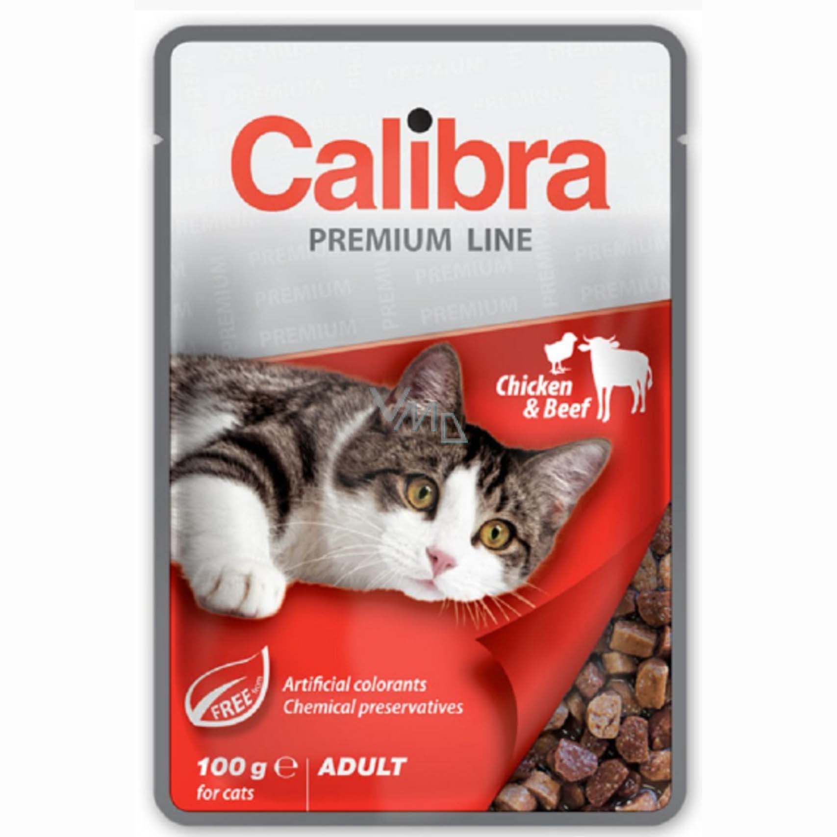 Calibra Cat Pouch Chicken and Beef in Sauce 100 g Calibra