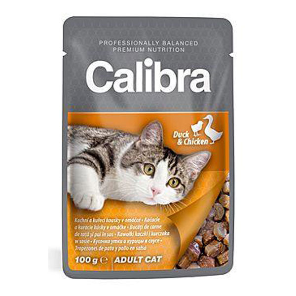 Calibra cat pouch duck and chicken in sauce 100 g