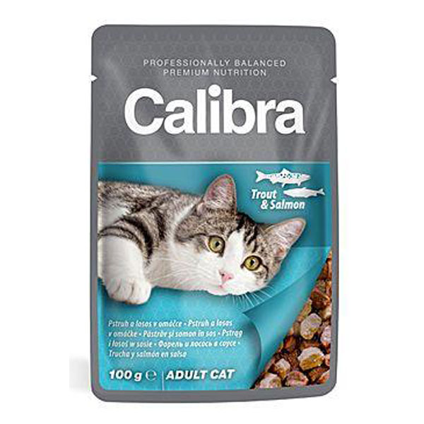 Calibra Cat Pouch Trout and Salmon in Sauce 100 g imagine