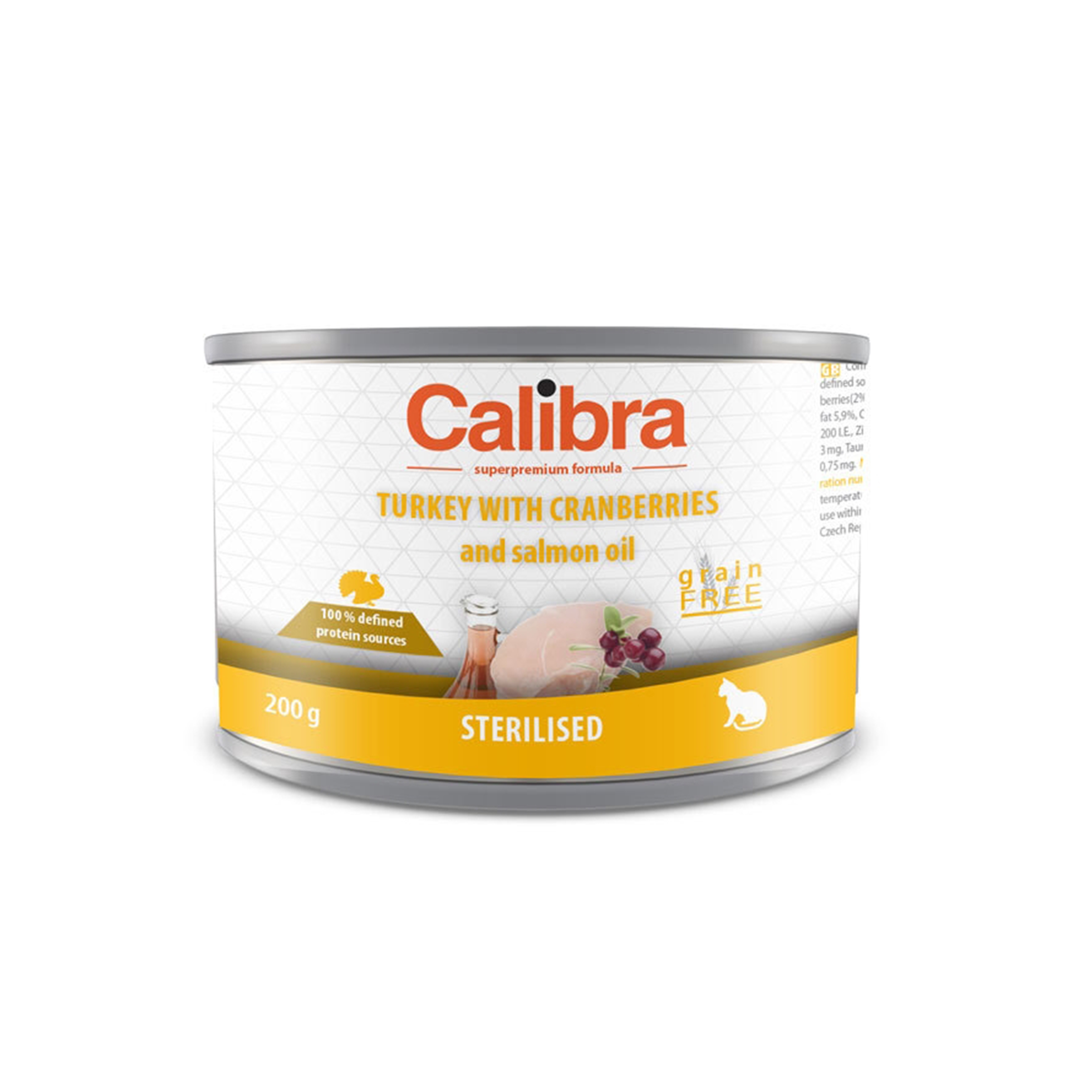 Calibra Cat Sterilised, Curcan cu Merisoare, 200 g Calibra imagine 2022