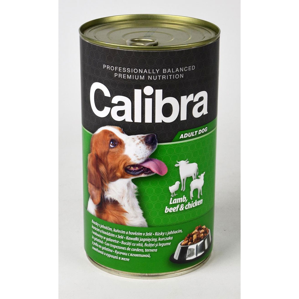 Calibra Dog Conserva Beef & Lamb & Chicken in Jelly 1240 g Calibra imagine 2022