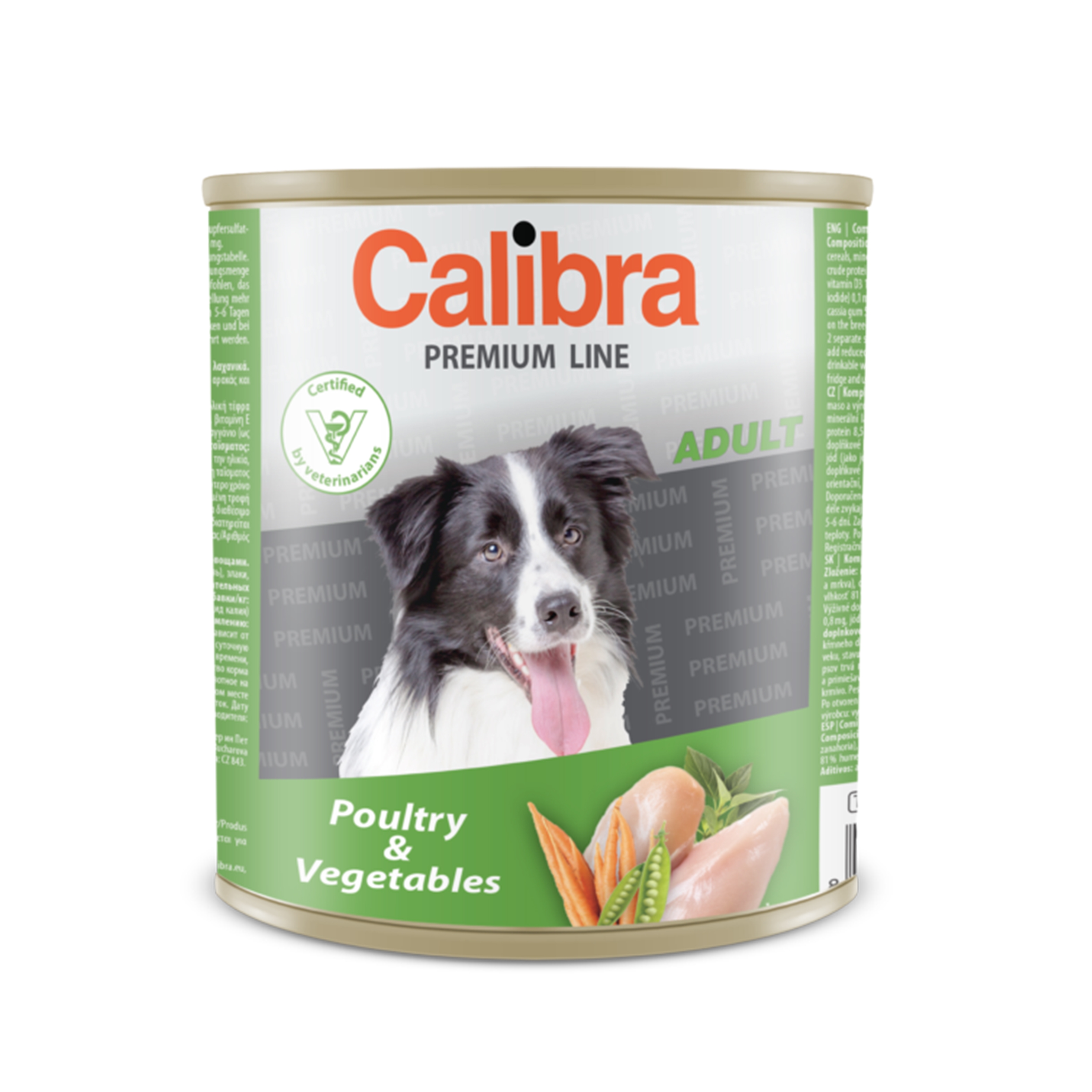 Calibra Premium Adult Poultry and Vegetables, 800 g Calibra