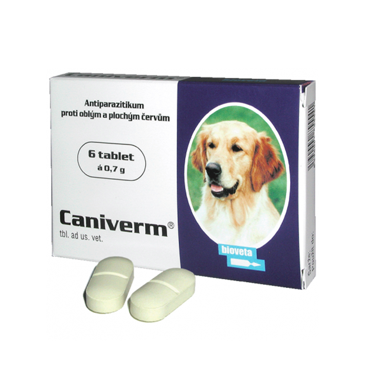 Caniverm 0,7 g, 100 tablete Bioveta