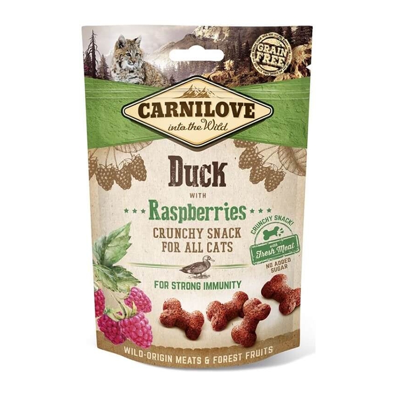 Carnilove Cat Crunchy Snack Duck with Raspberries, 50 g CARNILOVE