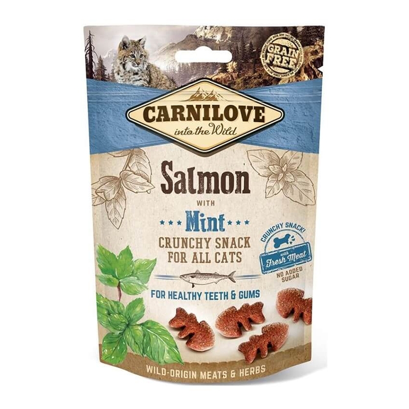 Carnilove Cat Crunchy Snack Salmon with Mint, 50 g Carnilove