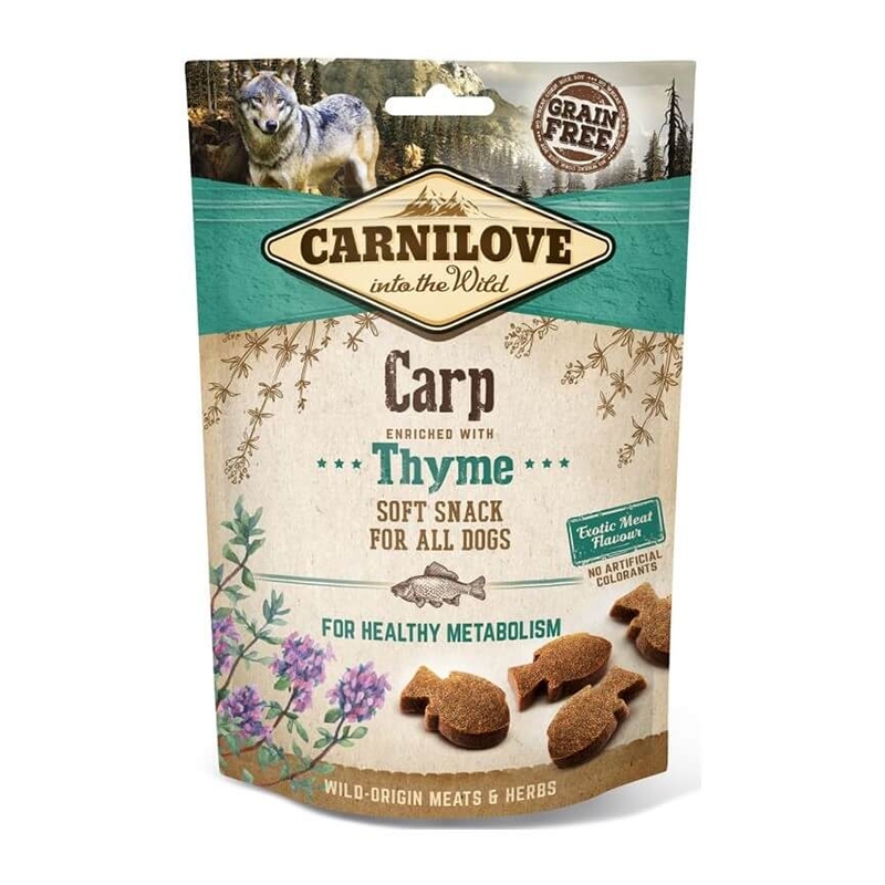 Carnilove Dog Semi Moist Snack Carp with Thyme, 200 g Carnilove
