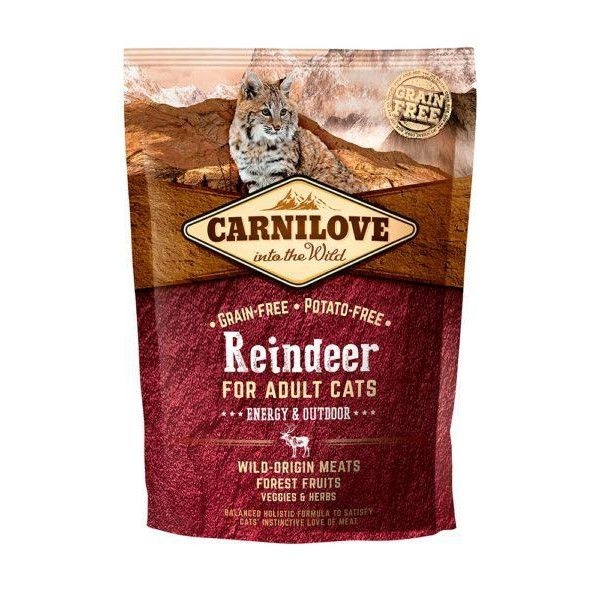 Carnilove Reindeer for Adult Cats, Energy and Outdoor, 400 g Carnilove