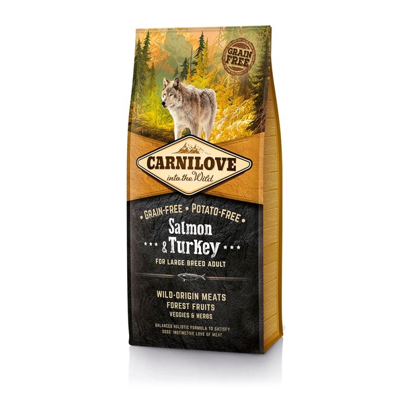 Carnilove salmon and turkey for large breed adult, 12 kg