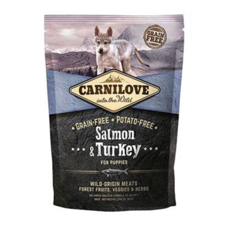 Carnilove Salmon & Turkey for Large Breed Puppy, 1.5 kg imagine
