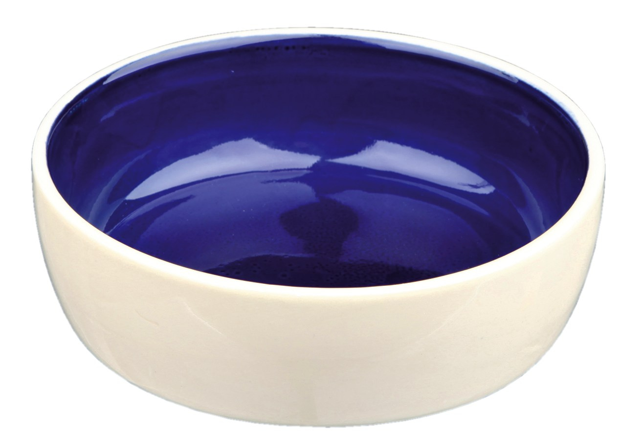 Castron Ceramica 0.3 l /12 cm Crem Albastru 2467 petmart