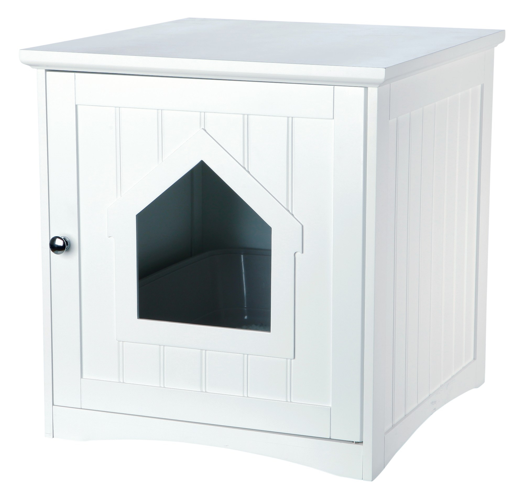 Casuta pisici (pentru litiera) 49x51x51 cm alb 40290